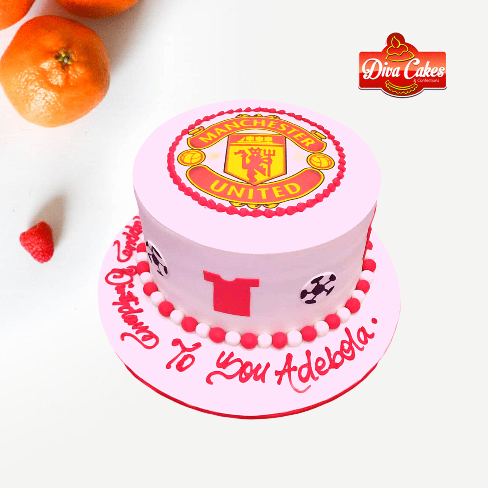 Buy/Send Red Fondant Manchester United Cake Online » Free Delivery In Delhi  NCR » Ryan Bakery