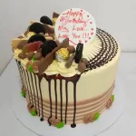 High Buttercream Cake with Toppings