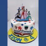 Power Rangers Double Layer Cake