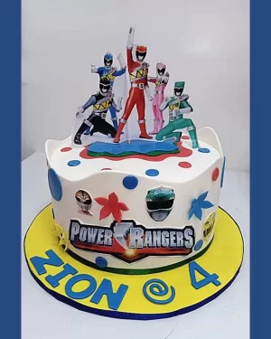 Power Rangers Double Layer Cake