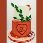 Rustic Love Wedding Cake