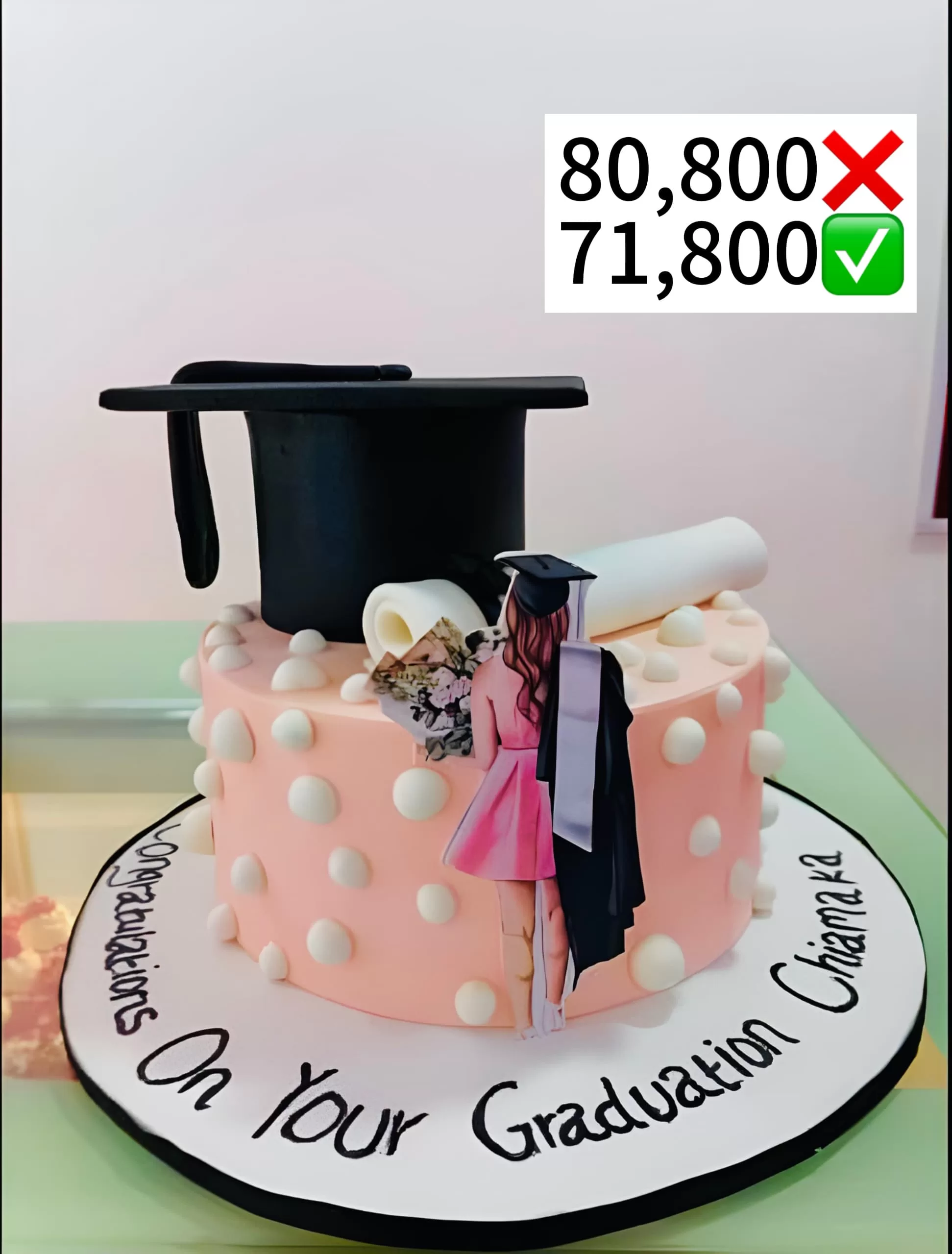 12" Graduation Cake - 01