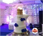 Blue Royal Wedding Cake