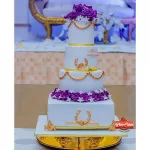 Royal Purple Wedding Cake