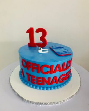 Officially Teenager Birthday Cake