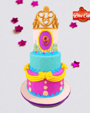 Royal Princess 9th Birthday Cake