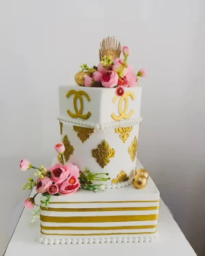 Chanel-Inspired Luxe Tier Cake
