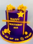 Purple Star Celebration Cake