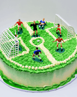 Soccer Field Celebration Cake